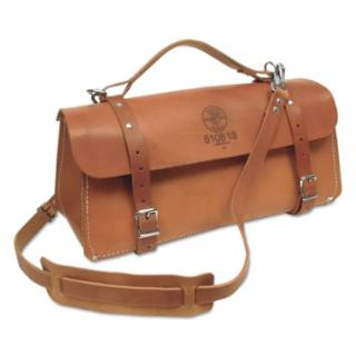 Klein Tools 5108-18 Deluxe Leather Bag, 18-Inch