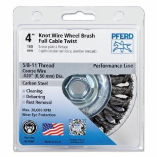 Pferd 82166P P.O.P. 4" Full Cable Mini Knot Wheel .020 Cs Wir