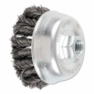 Pferd 82402 3-1/2" Combitwist Knot Cup Brush .014 Cs Wire 5/