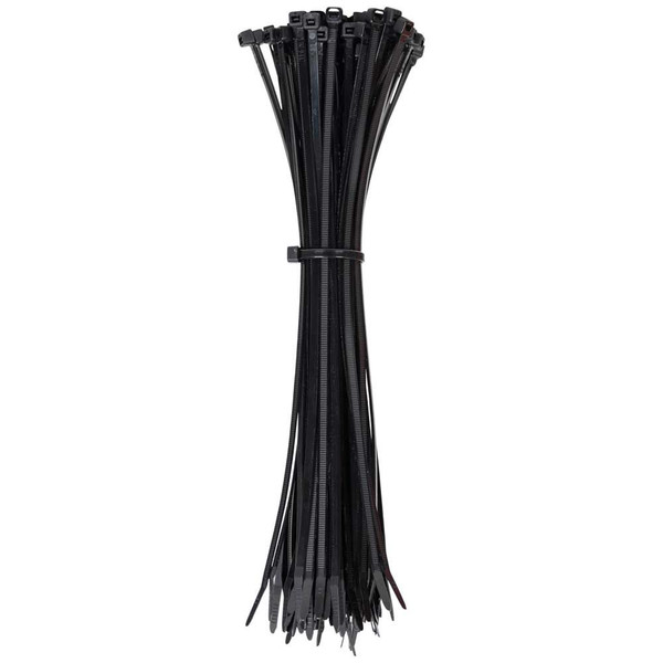 Klein Tools 450-210 Cable Ties, Zip Ties, 50-Pound Tensile Strength, 11.5-Inch, Black
