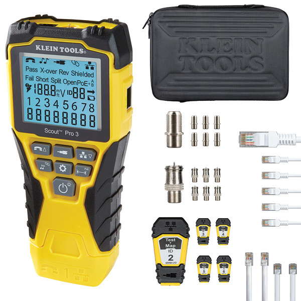 Klein Tools VDV501-853 Scout  Pro 3 Tester with Test + Map Remote Kit