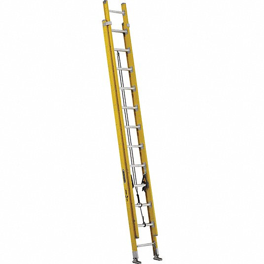Louisville Ladder FE4224HD 24' Fbgl Rhino 375 Lbext D-Rung Type Iaa