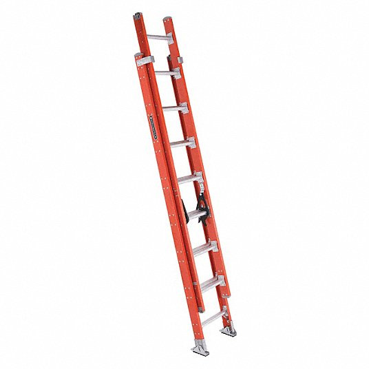 Louisville Ladder FE7216 16" Ext Ladder D Rung Two Section Fiberglass