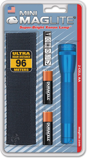 Mag-Lite M2A11H Aa Mini Blue Holster Combo Pack W/2Aa Batte