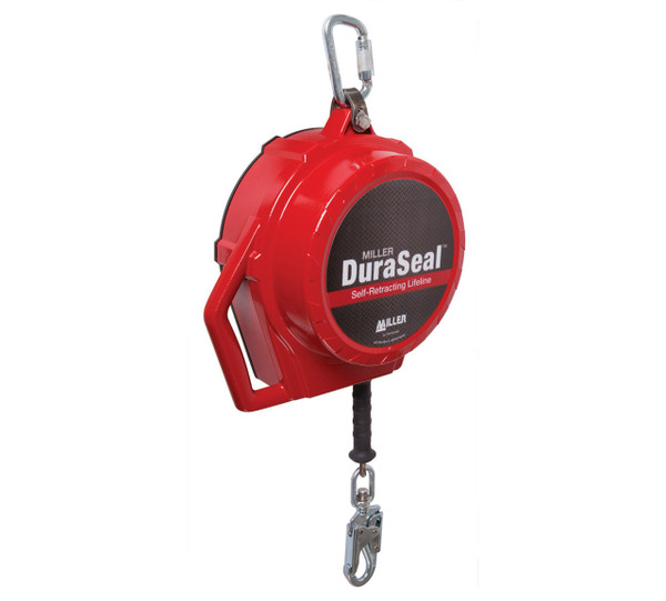 Honeywell Miller SSRL100G1 Duraseal 100-Ft Length Galvan Cable 2 Carabiners