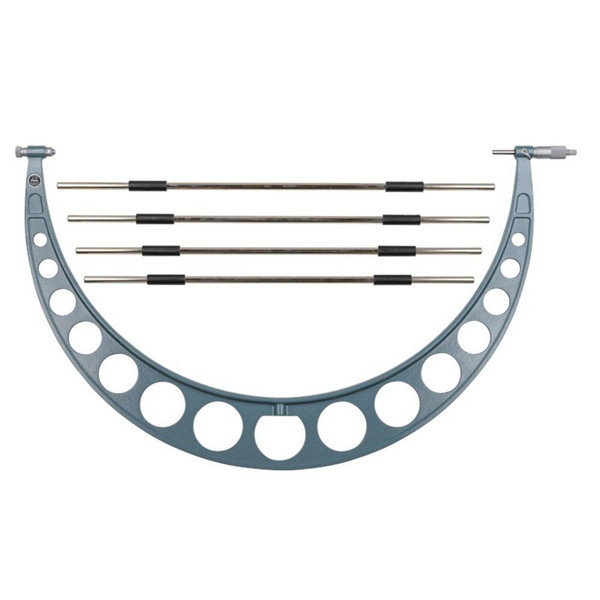 Mitutoyo 104-155 24-28" Wide Range Outside Micrometer W/ 4 Anvils