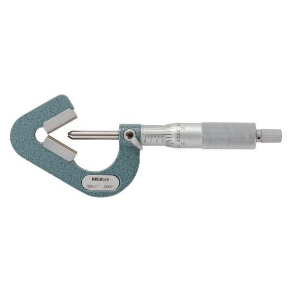Mitutoyo 114-202 .093-1" V-Anvil Micrometer 3-Flutes