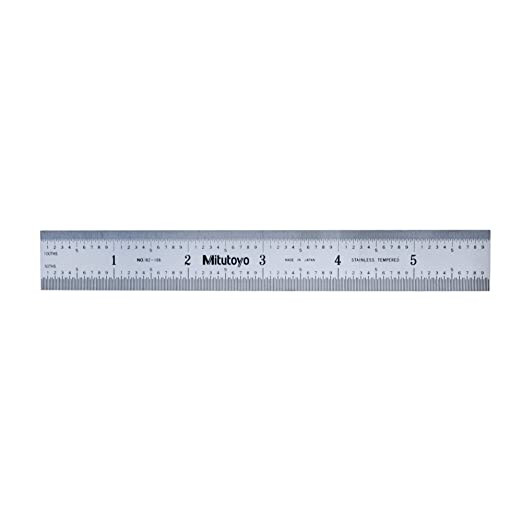 Mitutoyo 182-132 Steel Rule 300 mm  (Black)