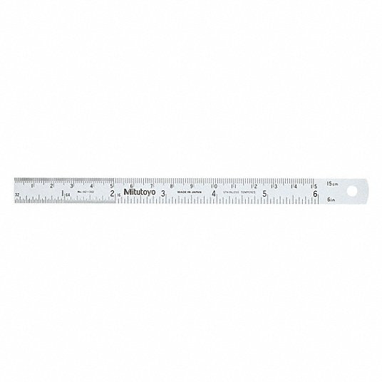 Mitutoyo 182-302 150 mm x6" Semi-Flexiblesteel Rule