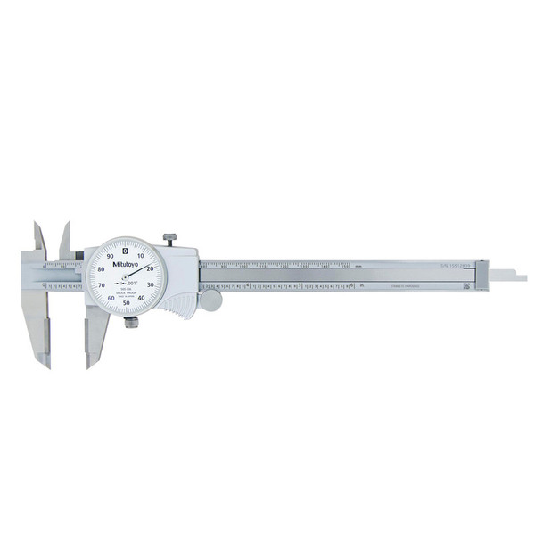 Mitutoyo 505-738 Caliper Dial Id Od Carbide .1"/Rev 0-6" .001"