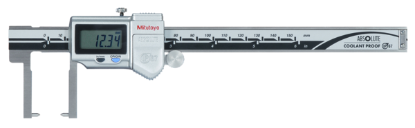 Mitutoyo 573-752-20 Caliper Digi 6"/150 mm  Coolant Prf Neck-Pt W/Thum