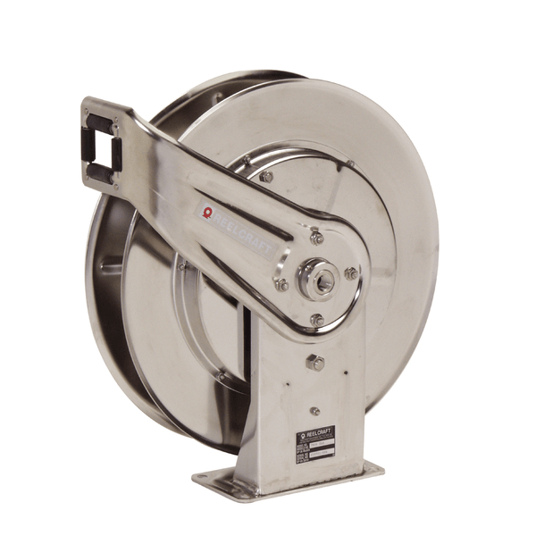 SS SPRING RETRACTABLE REEL 1/2" W/O HOSE