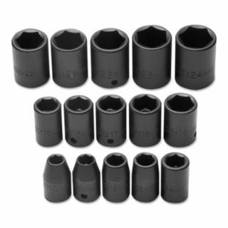 Proto J74204 15-Pc. 1/2Drive Metric Imp (1 SET)