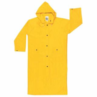 Mcr Safety 300CS Wizard .28 mm  Pvc/Nylon Flame Coat W/Det Hd Yw