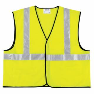 Mcr Safety VCL2SLM Lime Green Class 2 Economy Vest Medium