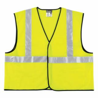 Mcr Safety VCL2SLXL Lime Green Class 2 Economy Vest X-Large