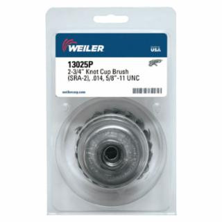Weiler 13025P 2-3/4" Single Row Wire Cup Brush .014 Wire