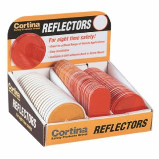 Cortina 13-099-13 Reflector 2" Amber Adhesive