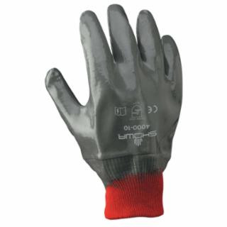 Showa 4000-08 Dispose Nitrile Fully-Coated- Gray- K Dz6 (6 DZ)