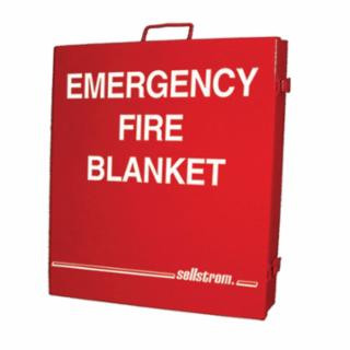 Sellstrom S97457 Emer Fire Blanket W/ Metal Storage Cab 1 000F