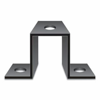 Checkers FS7017 Wrng Whip Flat Surface Mount Bracket12 Gaugebl