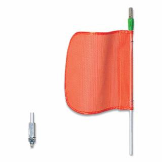 Checkers FS8L-O Wrng Whip8'Light12" Orange Flagplainhex Base