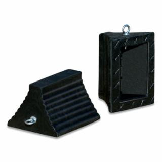 Checkers RC815 Wheel Chockrbr10X8X6Ribbedpyramideyebolt