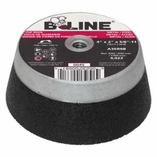 B-Line Abrasives 903-004S 4 X 2 X 5/8-11 B-Line T11 Cup Wheel A26R9B (18 EA)