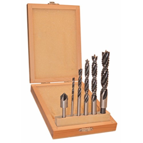 Alfa Tools DS50119 6pc Brad Point Drill Router Set