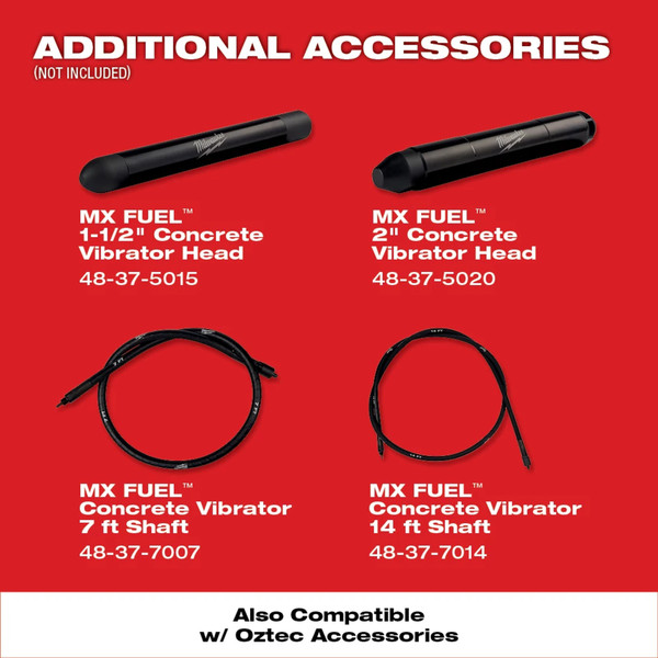 Milwaukee MXF371-2XC MX FUEL Backpack Concrete Vibrator Kit