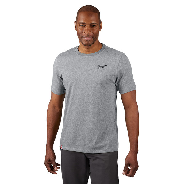 Milwaukee 603G-3X FREEFLEX Hybrid Work Tee - Short Sleeve - Gray 3X