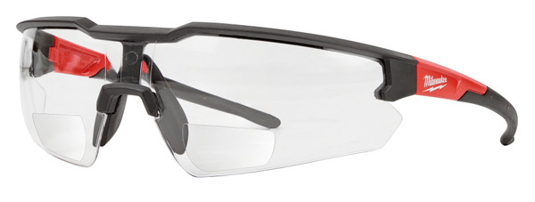 Milwaukee 48-73-2200 Safety Glasses - +1.00 Magnified Clear Anti-Scratch Lenses