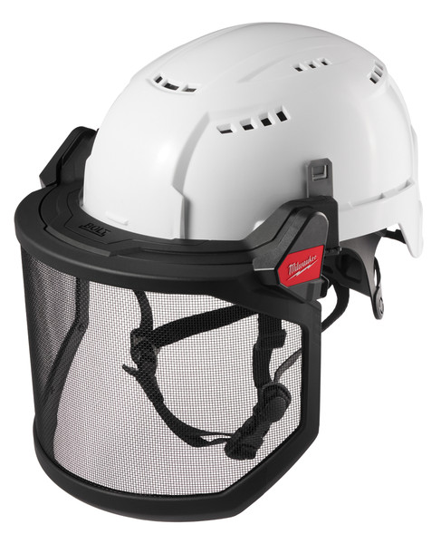 Milwaukee 48-73-1430 BOLT Full Face Shield - Metal Mesh (Compatible with Safety Helmets & Hard Hats)