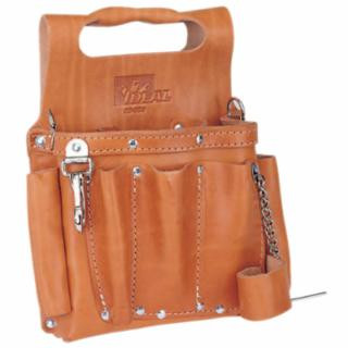 Ideal Industries 35-950 Premium Leather Tool Pouch W/ Shoulder Strap