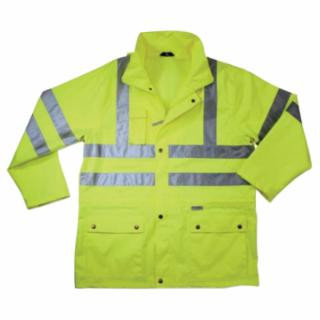 Ergodyne 24324 Glowear 8365 Class 3 Rain Jacket Lime Large
