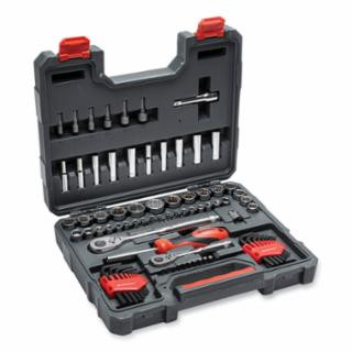 Crescent CTK84C 84 Pc Mech Tool Set 1/4"&3/8" Drive Sae/ mm