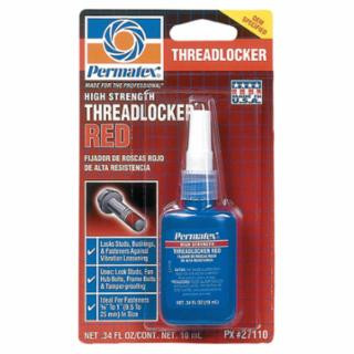 Permatex 27110 High Strength Threadlocker Red 10 Ml Bottle