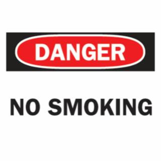Brady 47171 No Smoking Sign B-120 7In H X 10In W