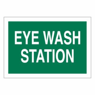 Brady 72722 Eye Wash Station Sign 7X10