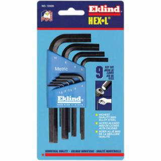 Eklind Tool 10509 9Pc. Metric L-Wrench Hexkey Set Short Arm (1 SET)