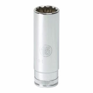 Gearwrench 80138 1/4" Drive 6 Point Deep Metric Socket 4 mm