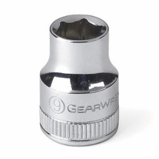 Gearwrench 80377 3/8" Drive 6 Point Standard Metric Socket 9 mm