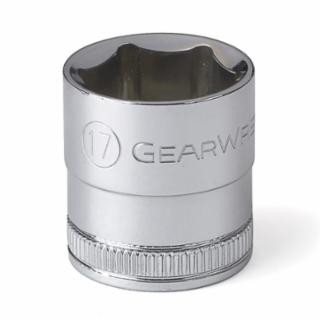 Gearwrench 80385 3/8" Drive 6 Point Standard Metric Socket 17 mm