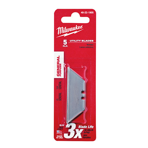 Milwaukee 48-22-1905 5-Piece General Purpose Utility Blades