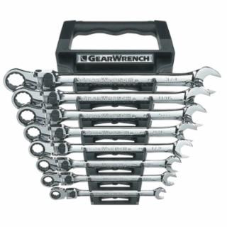 Gearwrench 85798 8Pc XL Locking Flex Combo Sae Wr Set