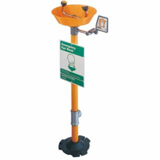GUARDIAN 2-HEAD EMERGENCY EYE WASH PEDESTAL MOUNT