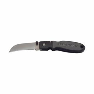 Klein Tools 44004 Lightweight Lockback Knife 2-1/2-Inch Sheepfoot Blade, Black Handle