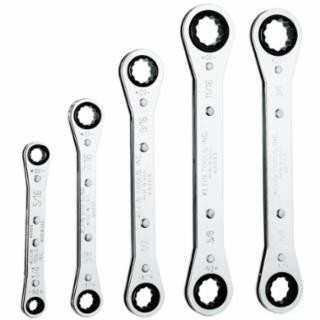 Klein Tools 68221 Ratcheting Box Wrench Set, 5-Piece