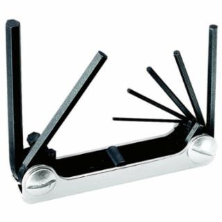 Klein Tools 70582 Folding Hex Key Set, 7-Key, Metric Sizes