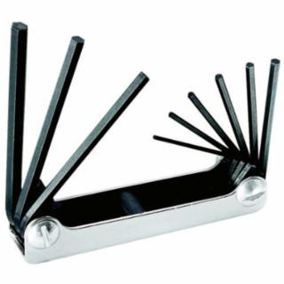 Klein Tools 70591 Folding Hex Key Set, 9-Key, SAE Sizes